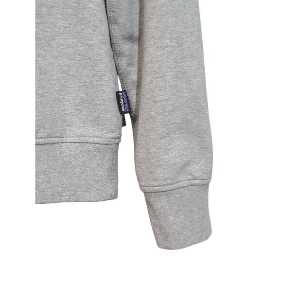 Patagonia Fitz Roy Bison Crew Sweatshirt Medium Gray EUC Organic Cotton - Picture 4 of 4